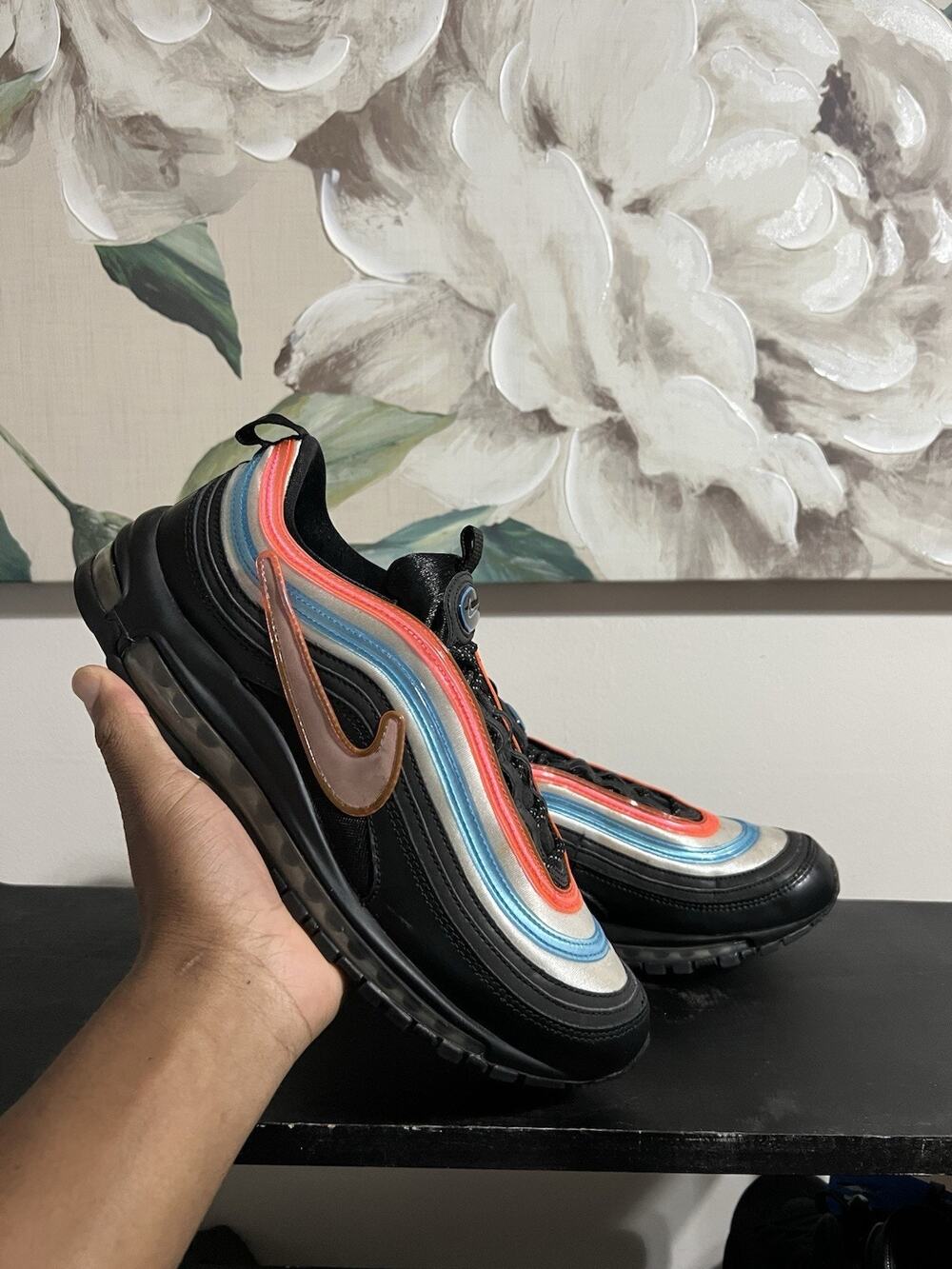 Size 11 - Nike Air Max 97 Neon Seoul CI1503-001 PRE-OWNED AUTHENTIC